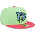 thumbnail image 3 of Men's New Era Green Pensacola Blue Wahoos Theme Nights Pensacola Mullets Alternate 2 59FIFTY Fitted Hat, 3 of 5