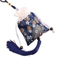 thumbnail image 1 of Qarigey Bolso con cordón Bolsita Bordado Bendiciones Hogar Oficina Dormitorio Sala de estar Colgante Coche Revisión trasera Colgante Festival Accesorios de disfraces Azul oscuro Qarigey AP017945-03, 1 of 6