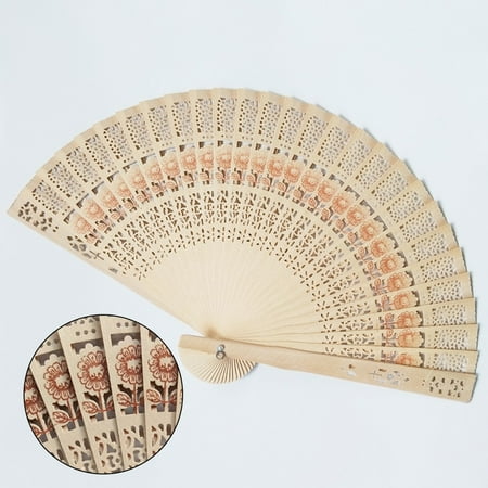 

Vintage Style Hand Folding Fan Silk Fan with Bamboo For Party Wedding Decoration