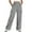 Gray, variant on Womens Wide Leg Cargo Sweatpants Multi Pockets Solid Casual Elastic High Waist Pants Cotton Sports Sweat Trousers (XL, Dark Gray)