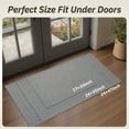 thumbnail image 6 of FEELHOME Door Mats for Inside 17"x30" Non Slip Rubber Welcome Mat for Inside Low-Profile Dirt Trapper Indoor Door Mats for Entryway Absorbent Washable Entry Rug Floor Mats Modern Herringbone Gray, 6 of 8