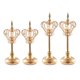 thumbnail image 1 of 4x candeliere Adorno Soporte Para Luz De Soporte Para Foto Decoración De perfecl Candelero Corona Dorada, 1 of 8
