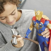 Marvel Studios’ Thor: Love and Thunder Stormbreaker Strike Thor Toy, 12-Inch-Scale Electronic Figure, Kids Ages 4 and Up