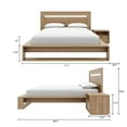 thumbnail image 2 of Morgan 3 Piece Bedroom Set with Headboard, Slatted Bedframe, 1 Nightstand, 2 of 5