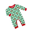 thumbnail image 5 of Vestido familiar con estampado de cervatillo en borde cruzado, traje verde para bebés, hombres y mujeres, vestido familiar para padres e hijos para Navidad, 5 of 5