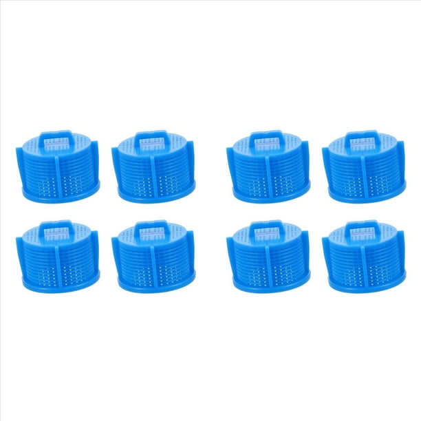 8X Filtros de Lavadora, Tamiz de Válvula de Entrada de Lavado, Tamiz de Máquina para Lavado, Purificador de Agua, Filtro de Agua Doméstico Azul