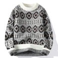 thumbnail image 3 of Suéter de punto para hombre, prendas de punto de alta calidad, ropa popular coreana, jerseys de otoño e invierno, estilo masculino, nuevo en sudadera con cable, 3 of 5