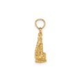 thumbnail image 2 of 10k Yellow Gold Justice Scales Pendant Necklace for Men and Women, Libra Zodiac Symbol, Legal Balance Charm, Unisex Astrology Fine Jewelry for Law Profession, 2 of 7
