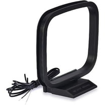 Eightwood AM Loop Antenna with 2 Pin Bare Wire Compatible with Pioneer Onkyo Yamaha Marantz Pyle Indoor Radio Bluetooth Home Stereo Receiver AV Audio video Home Theater Receiver Power System