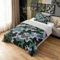 thumbnail image 2 of Manfei Retro Camouflage Twin Comforter Sets, Mid Century Camo Bedding Set, Gray Green, Gray Reversible, 2 Pieces, 1 Comforter and 1 Pillowcase, 2 of 7