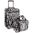 thumbnail image 1 of Juego de equipaje Rockland Fashion Softside Upright de 2 piezas con diseño de cebra, 1 of 5