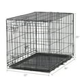 Vibrant Life, SingleDoor Folding Dog Crate with Divider, Large, 36