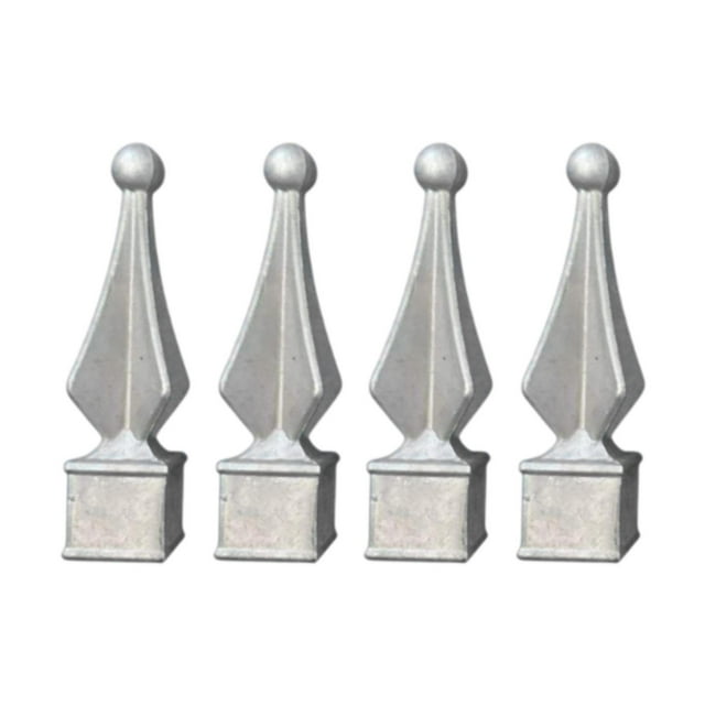 4 piezas Fenciales Finenciales de Topper Spear Reutilización Reutilizable Cubierta de para la lámpara de buzón de jardín Dia interna 25 mm