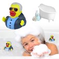 thumbnail image 4 of Para Bañera Pato Baño Chirriante Bebé Novedad Goma Trump, 4 of 9