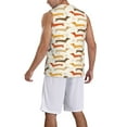 thumbnail image 2 of Naloa Dachshund Basketball Jersey Reversible Men's Mesh Athletic Sports Shirts Training Practice S-4XLLarge, 2 of 6