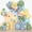Blue Yellow Sage Green, variant on 153pcs Bee Balloon Arch Garland Kit, Different Sizes 18 12 10 5 inch Mustard Pastel Yellow Gold Confetti Balloons for What Will It Bee Gender Reveal Sunflower Honey Birthday Party Decorations