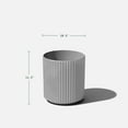 thumbnail image 4 of Veradek Demi Series  12" Plastic-Stone Planter - Gray, 4 of 10