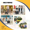 thumbnail image 5 of Foldable Utility Cart with 360 °   Wheels, Heavy Duty Rolling Crate for Travel and Office, 5 of 7
