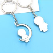 KONTONTY 2-Pack Astronaut Space Keychains Alloy Metal Back to School Accessories