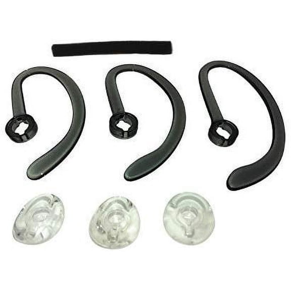 AvimaBasics Savi X40 Ear Tips | Replacement Earbuds Ear Buds Headset Parts Spare Kit Ear Loops Compatible with Plantronics SAVI X40 - Includes: 3 Earloops, 3 Eartips & Foam Tube