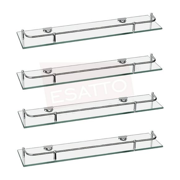 Paquete de 4 repisas de vidrio rectas ESATTO Esatto AC-027 4-PACK