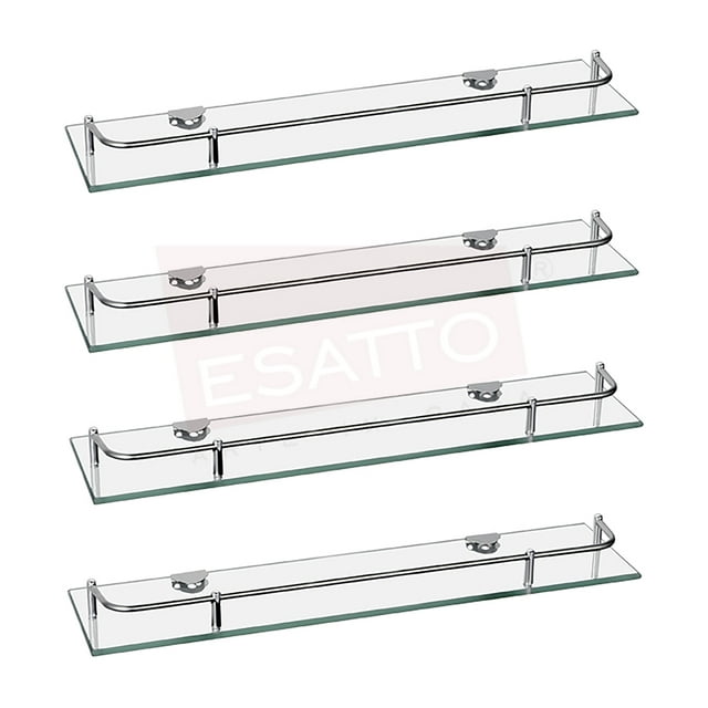Paquete de 4 repisas de vidrio rectas ESATTO Esatto AC-027 4-PACK