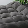 thumbnail image 2 of Oversized Queen 1 PC Comforter And 2 Pillowcase Solid Dark Grey Luxury Premium Collection Microfiber Fill Lightweight Duvet Insert Box Stiched Quilted Fluffy Soft All Season Cooling Comforters, 2 of 7