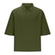 thumbnail image 4 of pstuiky Camisa de manga corta para hombre, Camisa deportiva de color liso para hombre con solapa y botones, manga corta, top/camisa con solapa camisas casuales para hombre xl, 4 of 6