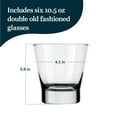 thumbnail image 2 of Libbey Bar Essentials Double Old Fashioned Glasses,10.5oz, Clear Drinking Glasses Set of 6, Modern Rocks Glass Set for Special and Everyday Use, 2 of 3