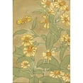thumbnail image 2 of Hannah Borger Overbeck 14x18 Gold Ornate Wood Frame and Double Matted Museum Art Print Titled - Daisies with Orange Center and Yellow Petals (circa 1915), 2 of 4