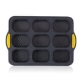 thumbnail image 1 of Silicone Cake Mold 9-Cavity Oval DIY Baking Pan Non-stick Baking Pan Chocolate Silicone Cake Mold Bread Pancake Non-stick Bakeware Tool, Gray, 1 of 9