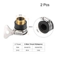 thumbnail image 2 of Uxcell Quick Connector Faucet Hose Fitting G1/2 Adapter Black 2Pack, 2 of 4