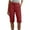 124#Wine, variant on Cargo Capris for Women with Pockets Capri Cargo Work Pants for Women Casual Summer Gray S