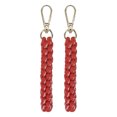 thumbnail image 1 of Llavero de Cuerda [2PCS] - Charm de Bolsa Boho - [Rojo] Llavero Trenzado, 1 of 6