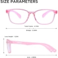thumbnail image 4 of 2 Pack Kids Blue Light Blocking Glasses for Girls & Boys 3-12, Toddler Fake Play Computer Screen Bluelight Blocker Relieve Eyestrain Visual Syndrome, 4 of 7