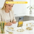 thumbnail image 6 of Arcticwind Desk Accessories Acrylic stapler set,staple remover,Phone Holder,Tape Dispenser,Tape/Pen Holder,Scissor,Ballpoint Pen,Binder Clips,Paper Clips and Staples.(11 piece imitation gold set), 6 of 7