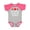 Baseball Heather and Hot Pink, variant on My Uncle Loves Me to Bits Boys or Girls Baby Bodysuit