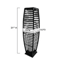 thumbnail image 3 of Strickland Home 31" Solar Powered Wicker Floor Lamp LED Outdoor Floor Lamp, 3 of 7