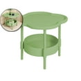 thumbnail image 1 of Dvruxg Small Round Side End Table, 2 Tier End Table, Modern Nightstand with Fabric Basket, Round Side Tables for Living Room & Bedroom, 1 of 5