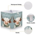 thumbnail image 4 of Storage Basket Foldable Open Organizers for Clothes Toys Books11.02x11.02x11.02in Adorable Little Christmas Yak, 4 of 8