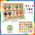 thumbnail image 2 of sixwipe Magnetic Color & Number Maze, Wooden Color Matching Learning Counting Puzzle Board, Magnetic Puzzle Toys for Boys Girls 3 4 5 Years Old, 2 of 8