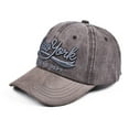 thumbnail image 2 of New York Alphabet Embroidery Baseball Cap – Adjustable Washed Hat for Men Womens, 2 of 4