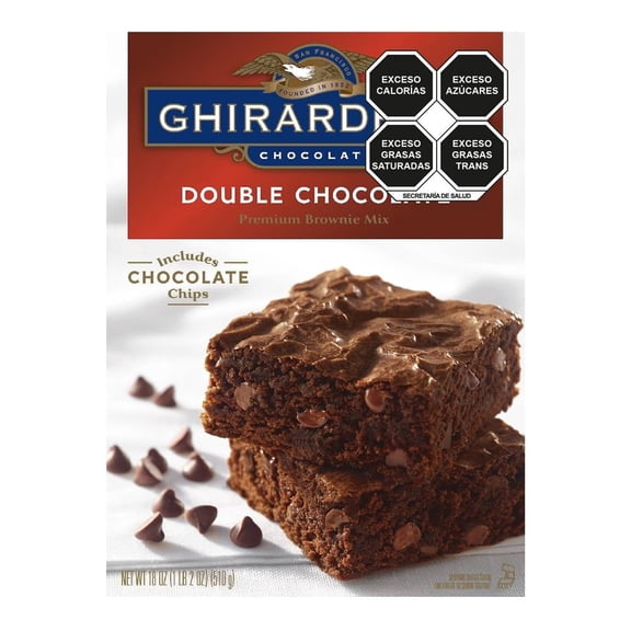Harina preparada Ghirardelli para brownies de chocolate doble 510 g