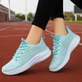 thumbnail image 2 of kamemir Women's Sneakers Women's Lace Up Sneaker(Light Blue,8.5), 2 of 6