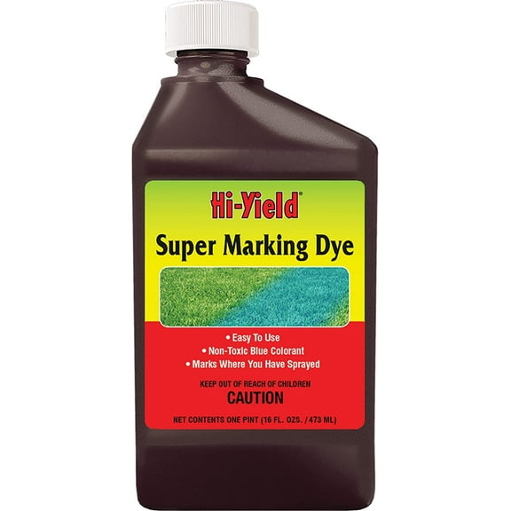Hi-Yield Super Marking Dye Liquid - Multicolor, Herbicide Marking Dye - 16oz