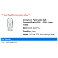 thumbnail image 2 of Instrument Panel Light Bulb - Compatible with 2001 - 2005 IS300 2002 2003 2004, 2 of 2