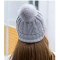 thumbnail image 3 of iHPH7 Hat and Scarf Set Hat Scarf Snow Caps Knit Beanie Skull Cap Fleece Neck Gaiter Neck Warmer Gray One Size, 3 of 3