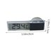 thumbnail image 3 of Reloj electrónico con ventosa, termómetro digital de plástico blanco para coche con pantalla LCD, adhesivo antideslizante y fácil de instalar para salpicadero, cocina, dormitorio y viajes., 3 of 9