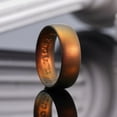 thumbnail image 3 of King Will Men's Silicone Wedding Band - 1.8mm Ultra Thin Ring with Sunset Orange Metallic Shimmer | Comfort Grip Inner Design | Hypoallergenic Rubber Ring for Gym, Work, Travel Size 12, 3 of 7
