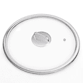 thumbnail image 2 of 13.5" Tempered Glass Lid for Frying Pans and Pots, Versatile Round Replacement Lid for 13.5 inch Skillets - Dishwasher Safe, WIde Rim, 34CM, 2 of 9